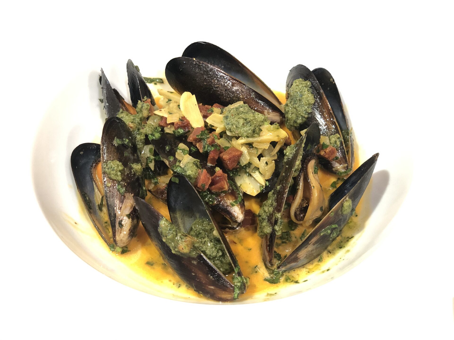 Delicious Mussels In Curry Cream Sauce